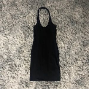 H&M black halter dress